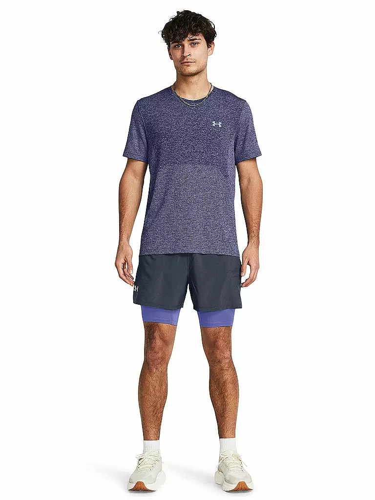 UNDER ARMOUR | Herren Fitnessshort UA Launch 2-in-1 5"  | grau