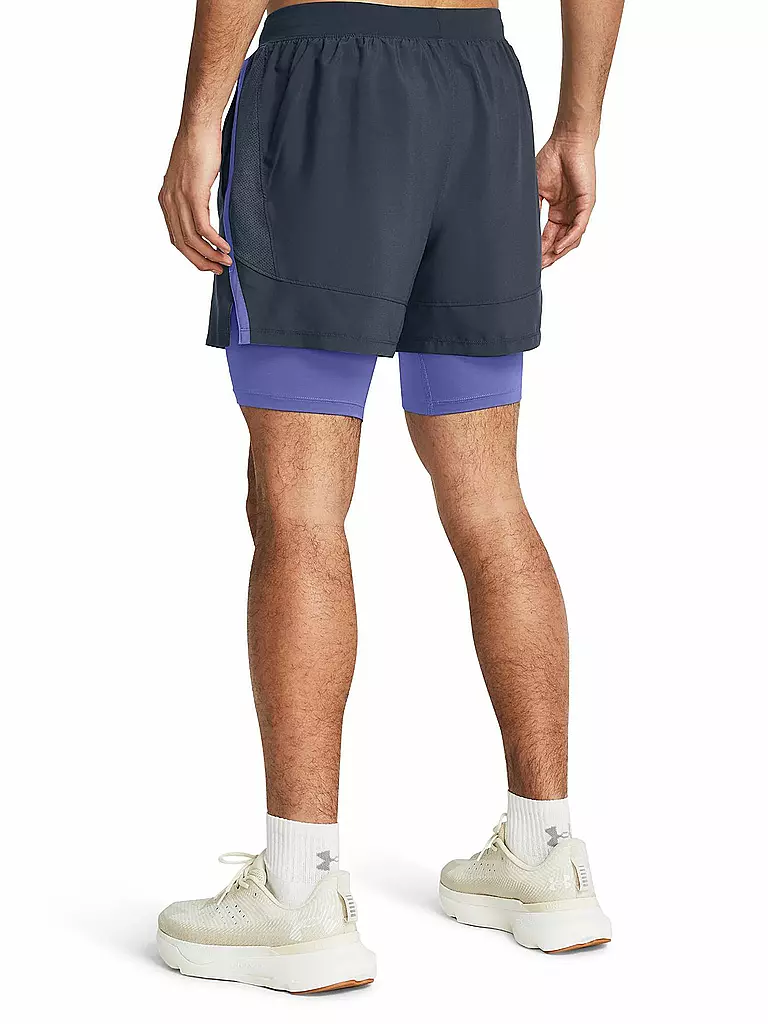 UNDER ARMOUR | Herren Fitnessshort UA Launch 2-in-1 5"  | grau