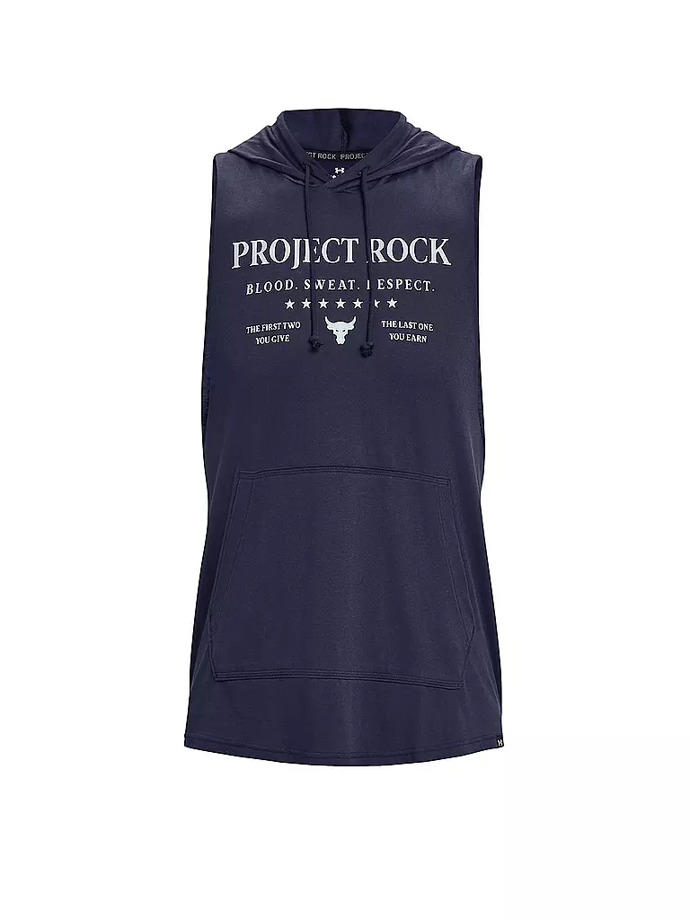 UNDER ARMOUR | Herren Hoodie Project Rock Sleeveless | dunkelblau