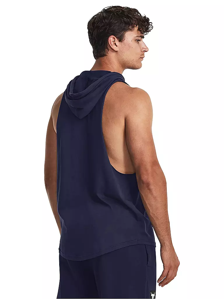 UNDER ARMOUR | Herren Hoodie Project Rock Sleeveless | dunkelblau