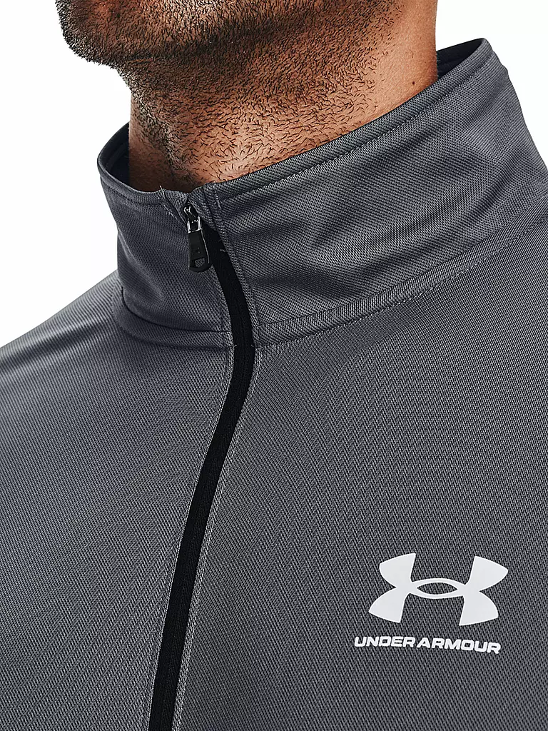 UNDER ARMOUR | Herren Jacke UA Sportstyle Pique | grau