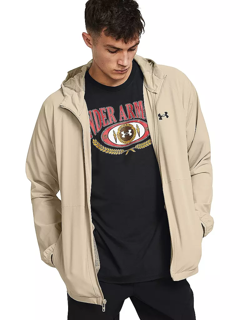 UNDER ARMOUR | Herren Jacke UA Stretch Woven Windbreaker | beige