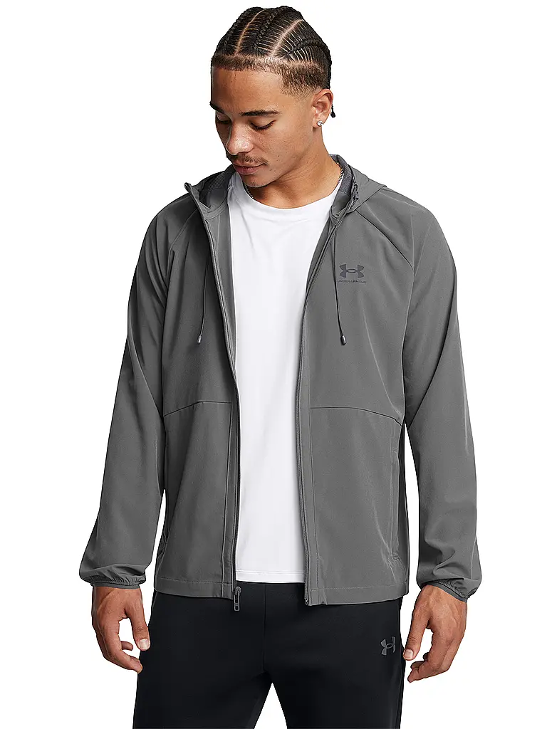 UNDER ARMOUR | Herren Jacke UA Windbreaker Stretch | Grau
