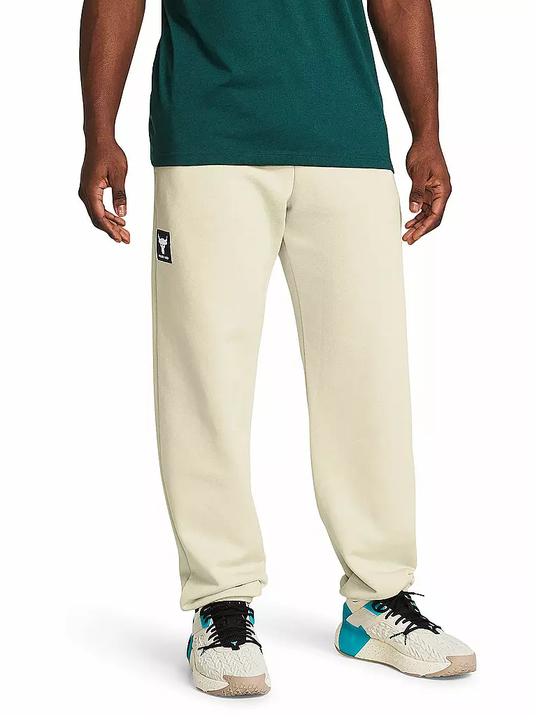 UNDER ARMOUR | Herren Jogginghose Project Rock Heavyweight Terry  | beige