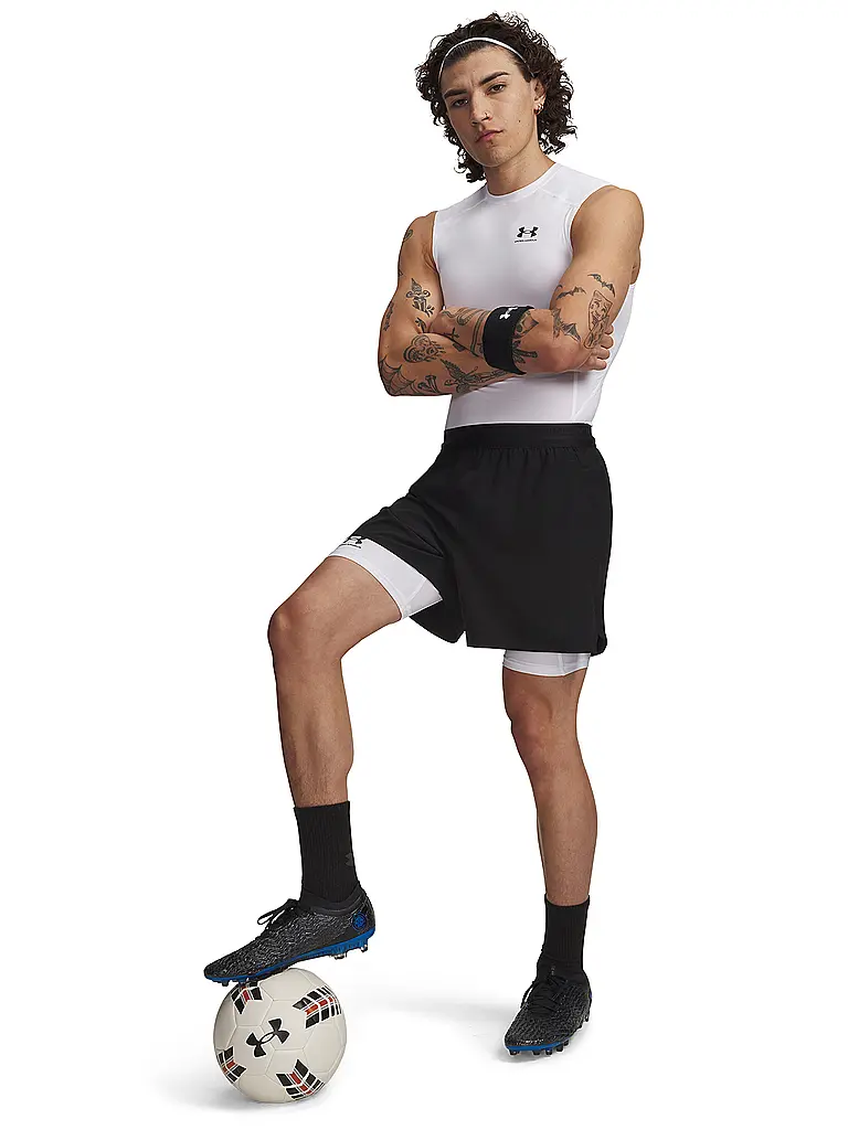 UNDER ARMOUR | Herren Kompressionsshort HeatGear® Armour | Weiss