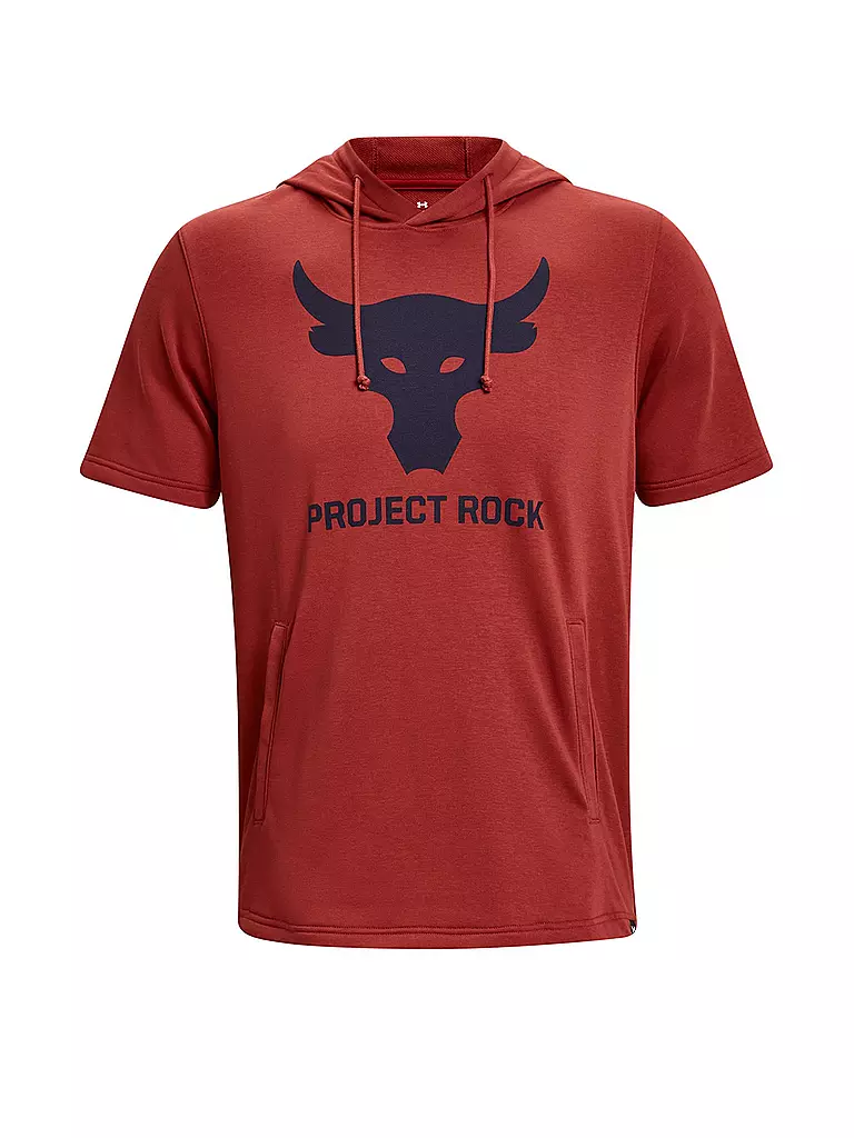 UNDER ARMOUR | Herren Kurzarm-Hoodie Project Rock Terry | rot