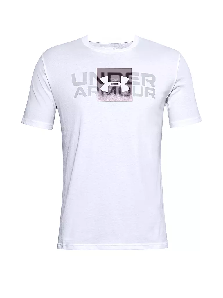 UNDER ARMOUR | Herren T-Shirt  UA Box Logo Wordmark | weiß