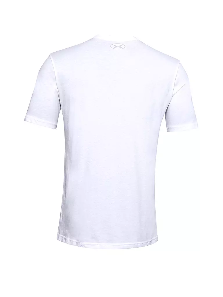 UNDER ARMOUR | Herren T-Shirt  UA Box Logo Wordmark | weiß
