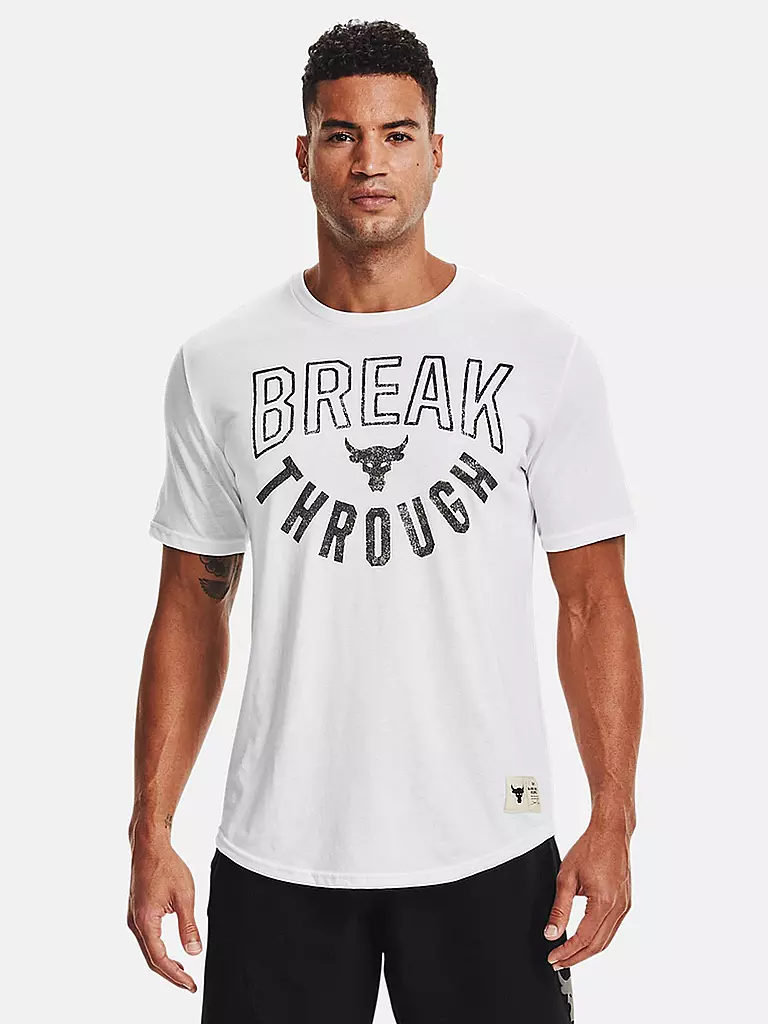 UNDER ARMOUR | Herren T-Shirt Project Rock Break Through | beige