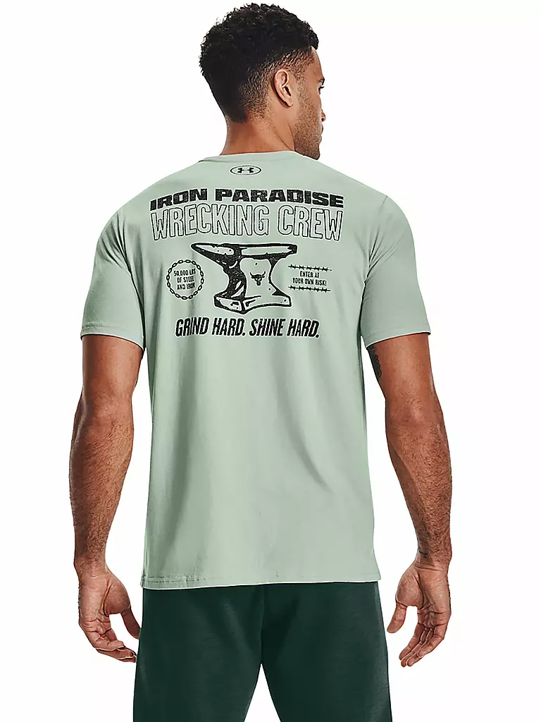 UNDER ARMOUR | Herren T-Shirt Project Rock Wrecking Crew | grau