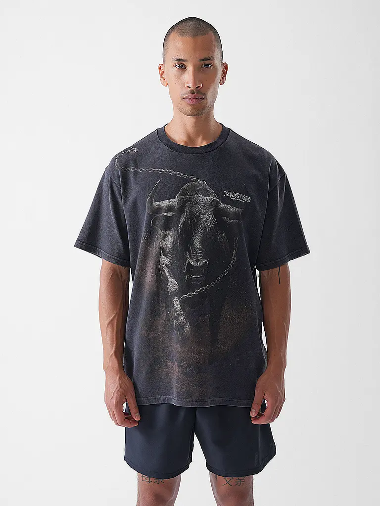 UNDER ARMOUR | Herren T-Shirt The Rock Washed | schwarz