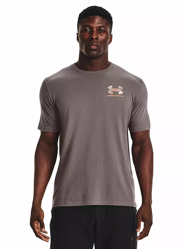 UNDER ARMOUR | Herren T-Shirt UA ABC Camo Fill | braun