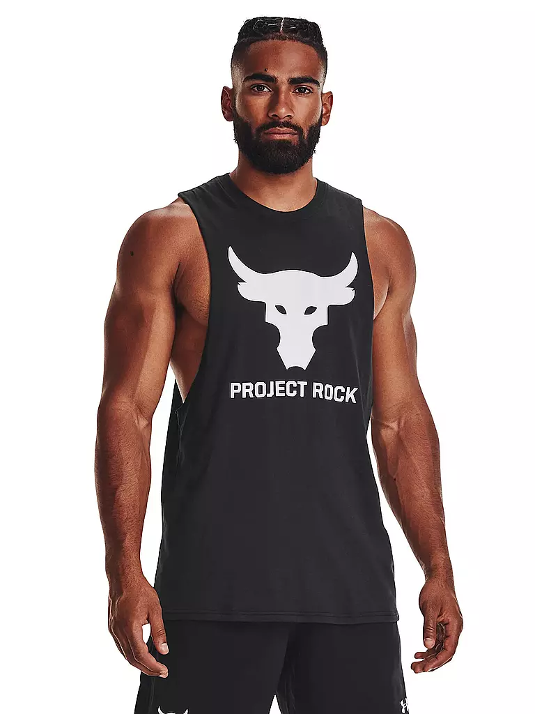 UNDER ARMOUR | Herren Tank Rock Brahma Bull | schwarz