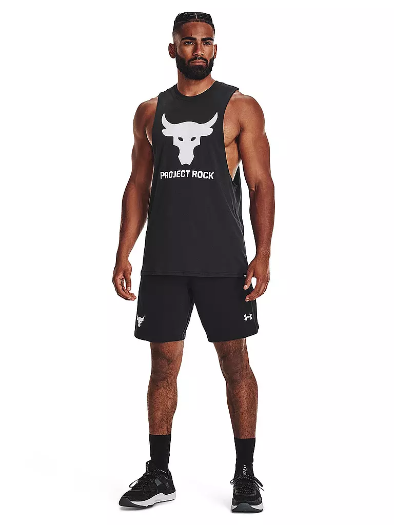 UNDER ARMOUR | Herren Tank Rock Brahma Bull | schwarz