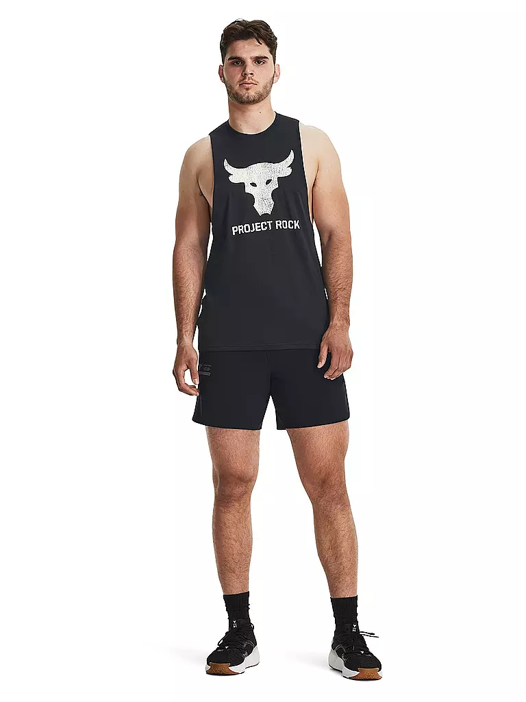 UNDER ARMOUR | Herren Tank Rock Brahma Bull | schwarz