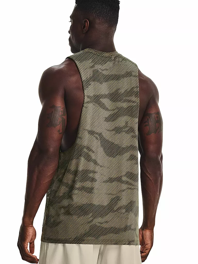 UNDER ARMOUR | Herren Tank UA Project Rock 100 Percent | olive