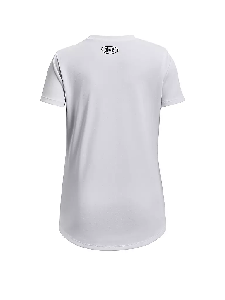 UNDER ARMOUR | Mädchen Fitnessshirt UA Tech™ Print Fill Big Logo | schwarz