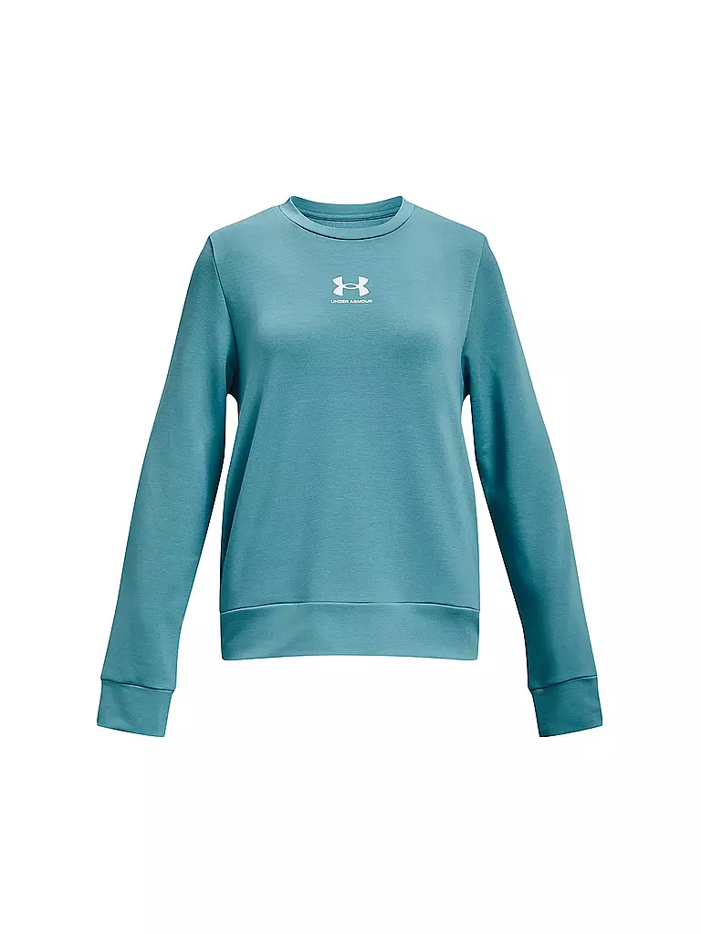 UNDER ARMOUR | Mädchen Sweater UA Rival Terry Crew | hellblau