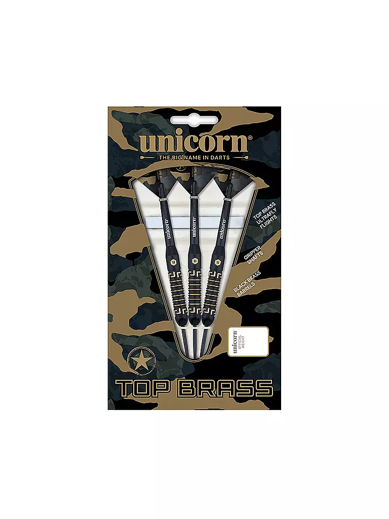 UNICORN | Dartpfeil Top Brass 20g | schwarz