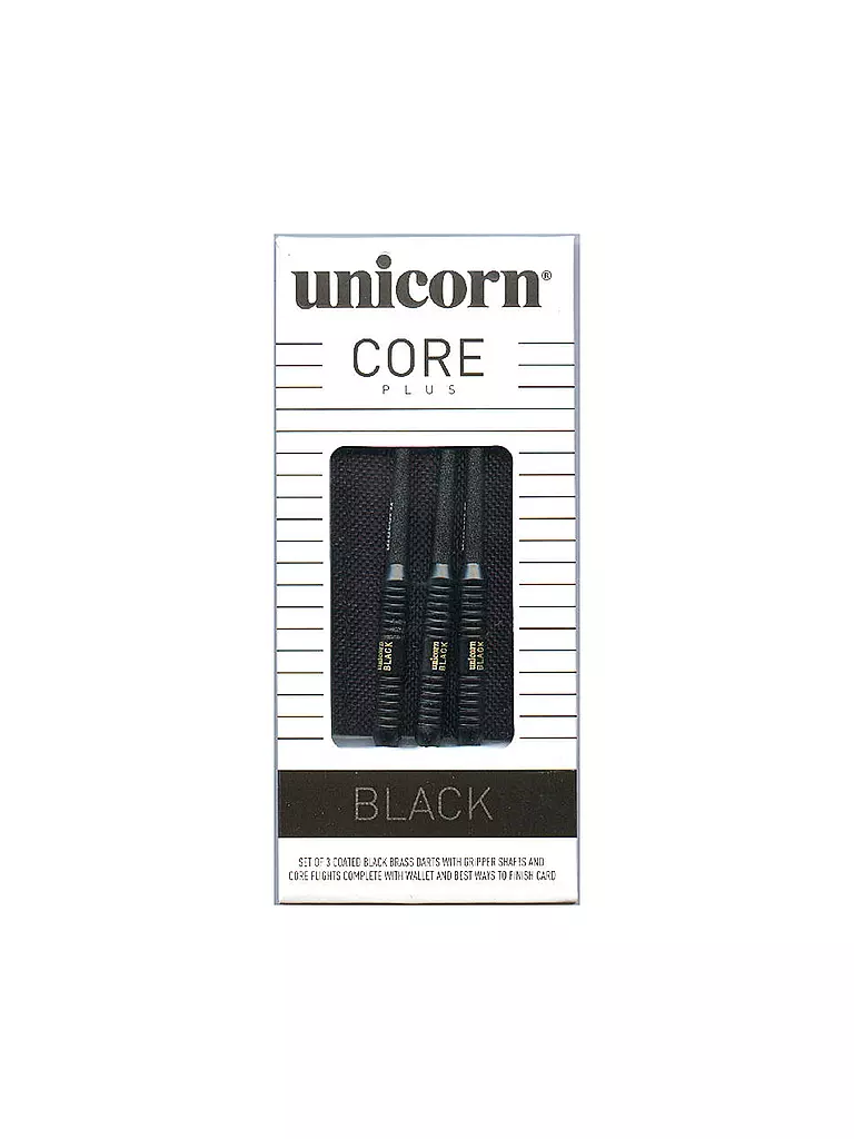 UNICORN | Softdart-Pfeile Core Plus Black | schwarz