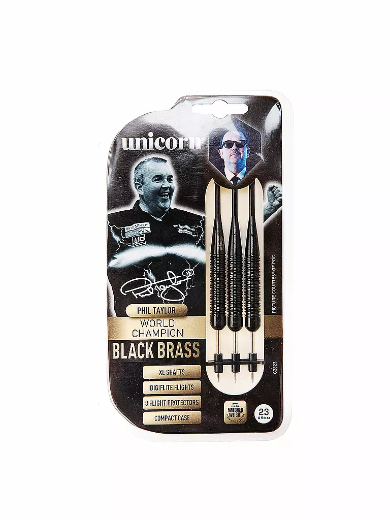 UNICORN | Steeldart-Pfeile Black Brass (Phil Taylor) | 