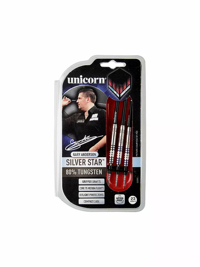 UNICORN | Steeldart-Pfeile Silver Star Gary Anderson | keine Farbe