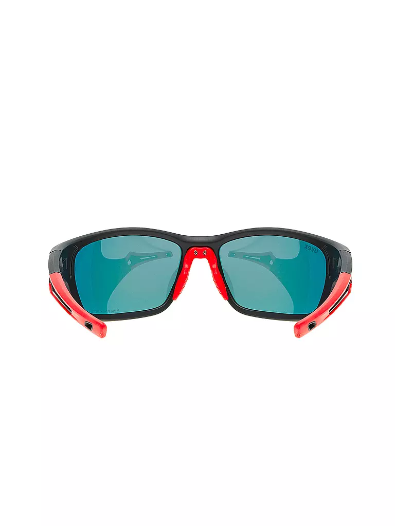 UVEX | Sportbrille Sportstyle 223 Black Matt-Red | schwarz