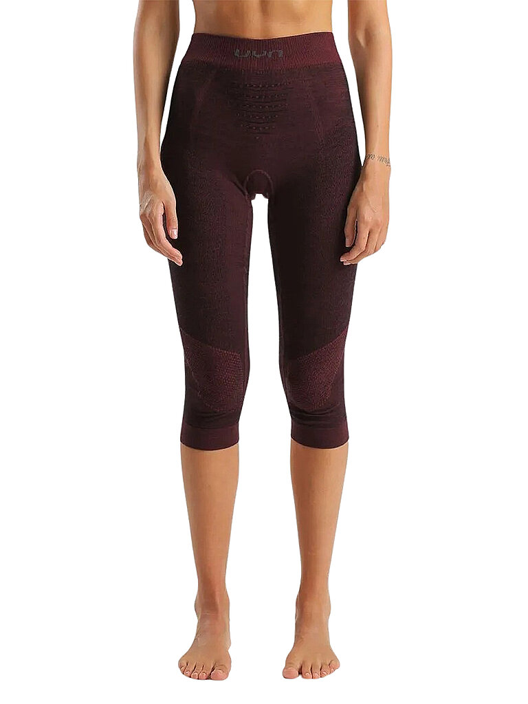 Uyn UYN Damen Unterziehhose Fusyon Biotech Medium Merino 3/4 dunkelrot | XS, dunkelrot