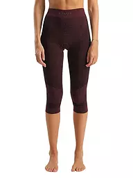 UYN | Damen Unterziehhose Fusyon Biotech Medium Merino 3/4 | dunkelrot