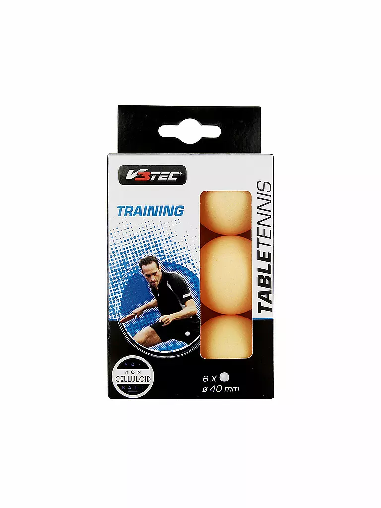 V3TEC | Tischtennisball Training 6 Stk. ORANGE | orange