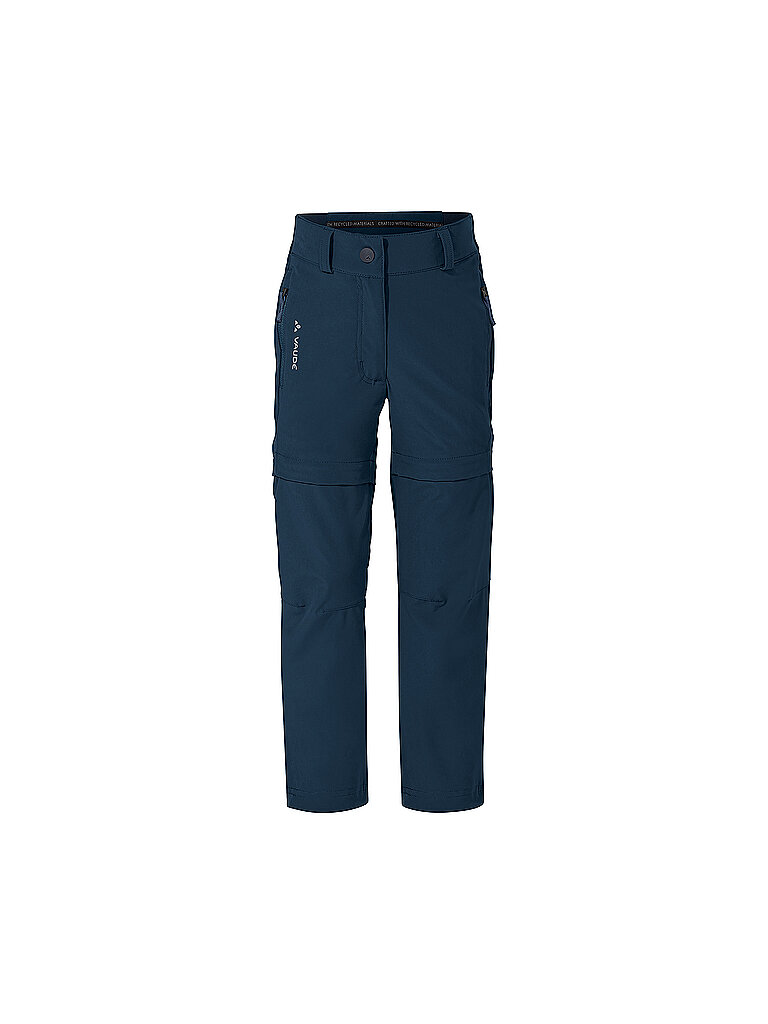 Vaude VAUDE Kinder Wanderhose Slim Fit ZipOff dunkelblau | 122-128, dunkelblau