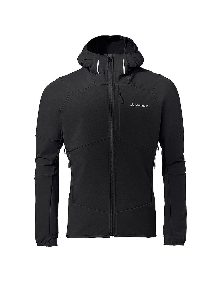 Vaude VAUDE Herren Softshelljacke Larice Hoodie schwarz | S, schwarz