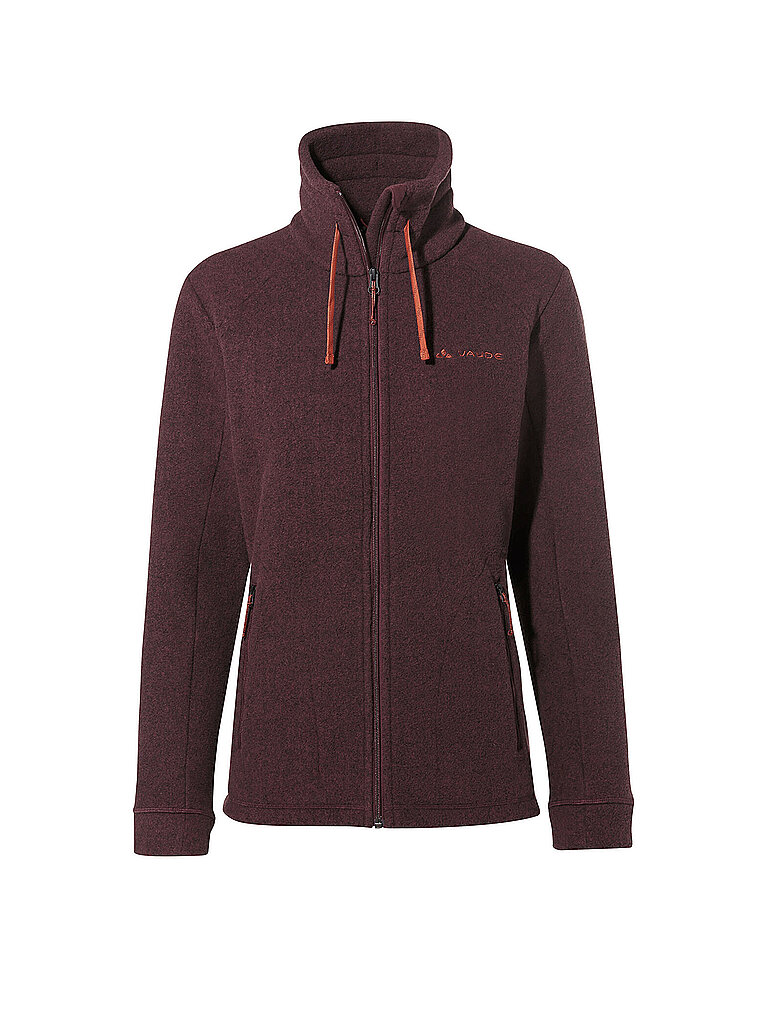 Vaude VAUDE Damen Fleecejacke Skomer dunkelrot | 44, dunkelrot