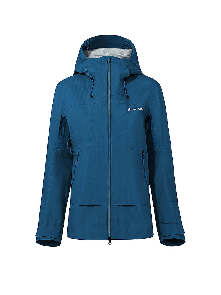 Vaude VAUDE Damen Wanderjacke Croz Alpine 3L Hoodie dunkelblau | 40, dunkelblau