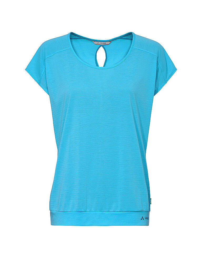 VAUDE Damen Funktionsshirt Skomer Streifen hellblau | 42