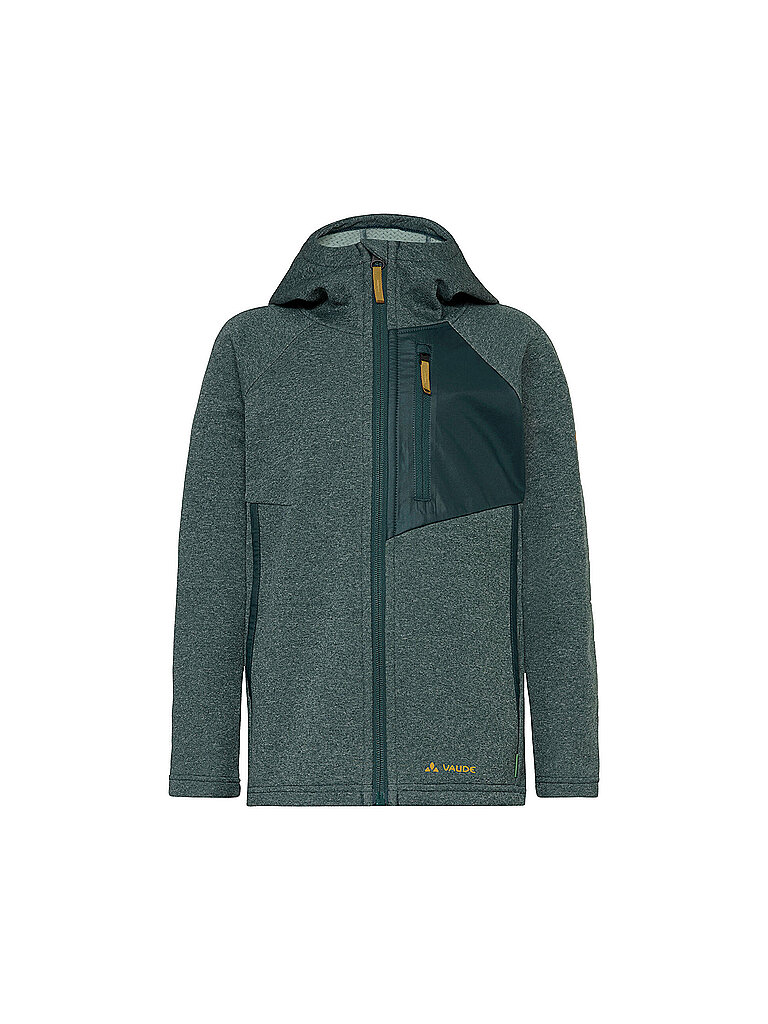 VAUDE Kinder Fleecejacke Rokua Hoodie dunkelgrün | 122-128