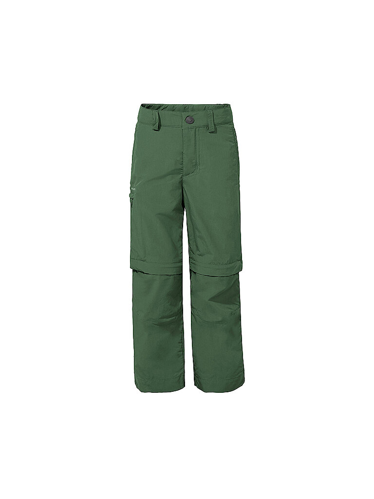 VAUDE Kinder Wanderhose Detective Antimos ZipOff dunkelgrün | 122-128