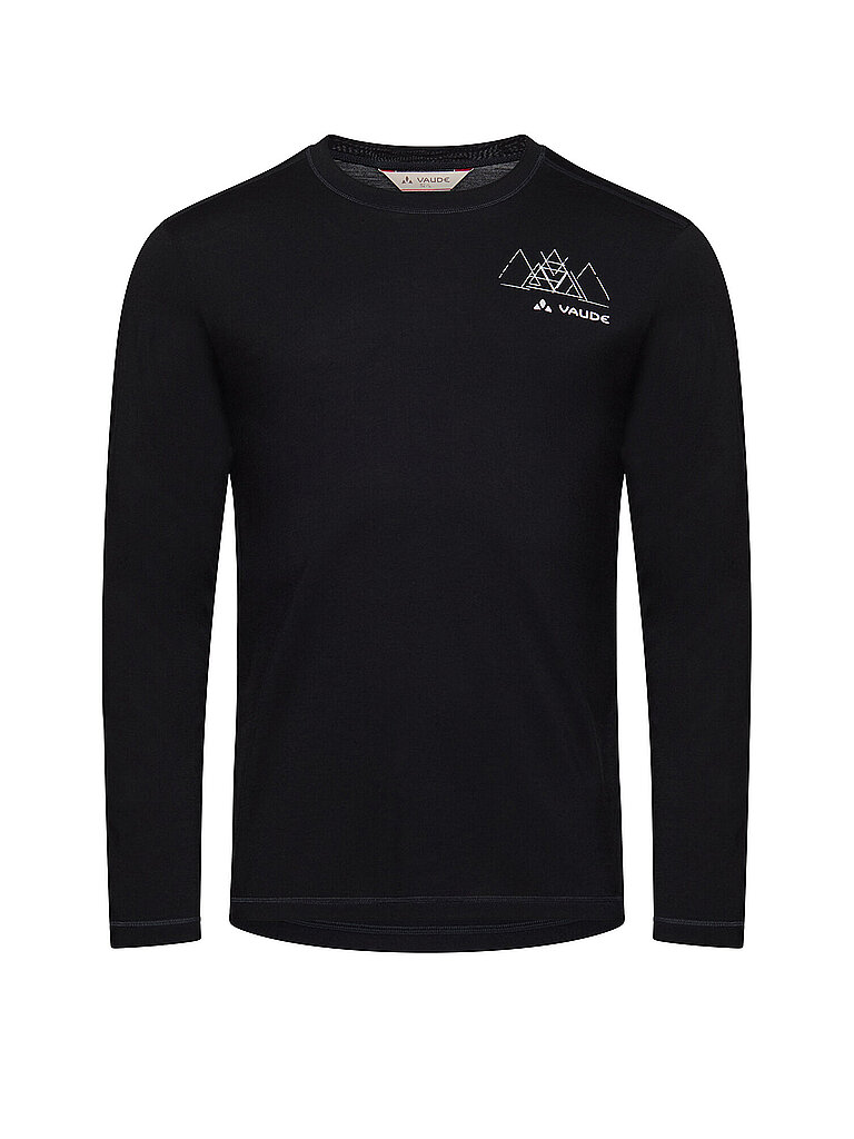 Vaude VAUDE Herren Funktionsshirt Monviso II Wool Mix schwarz | M, schwarz