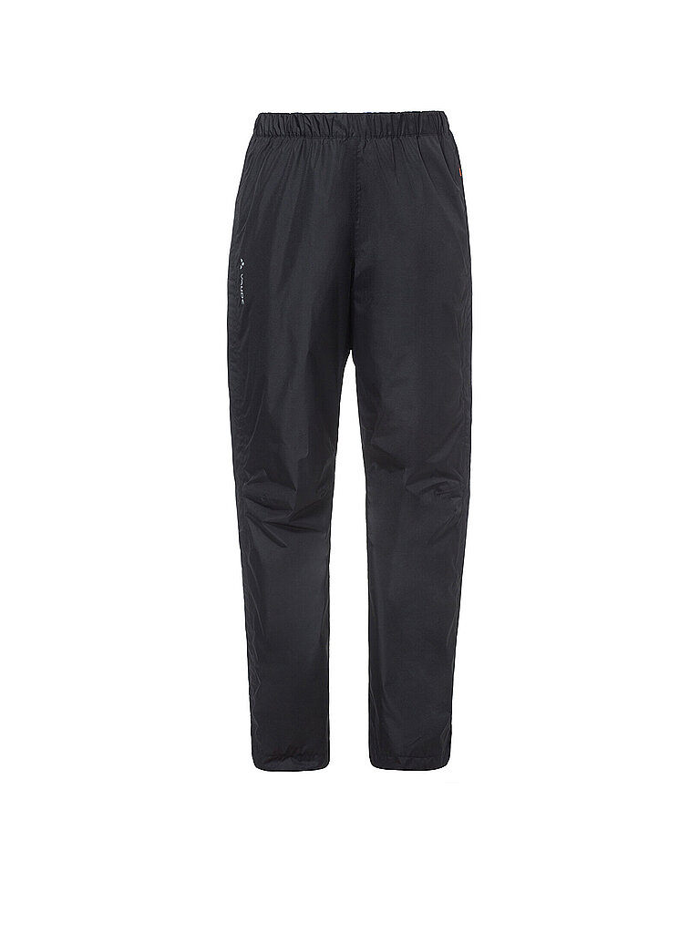 VAUDE Damen Regenhose Fluid Full-Zip schwarz | 38 (kurz)