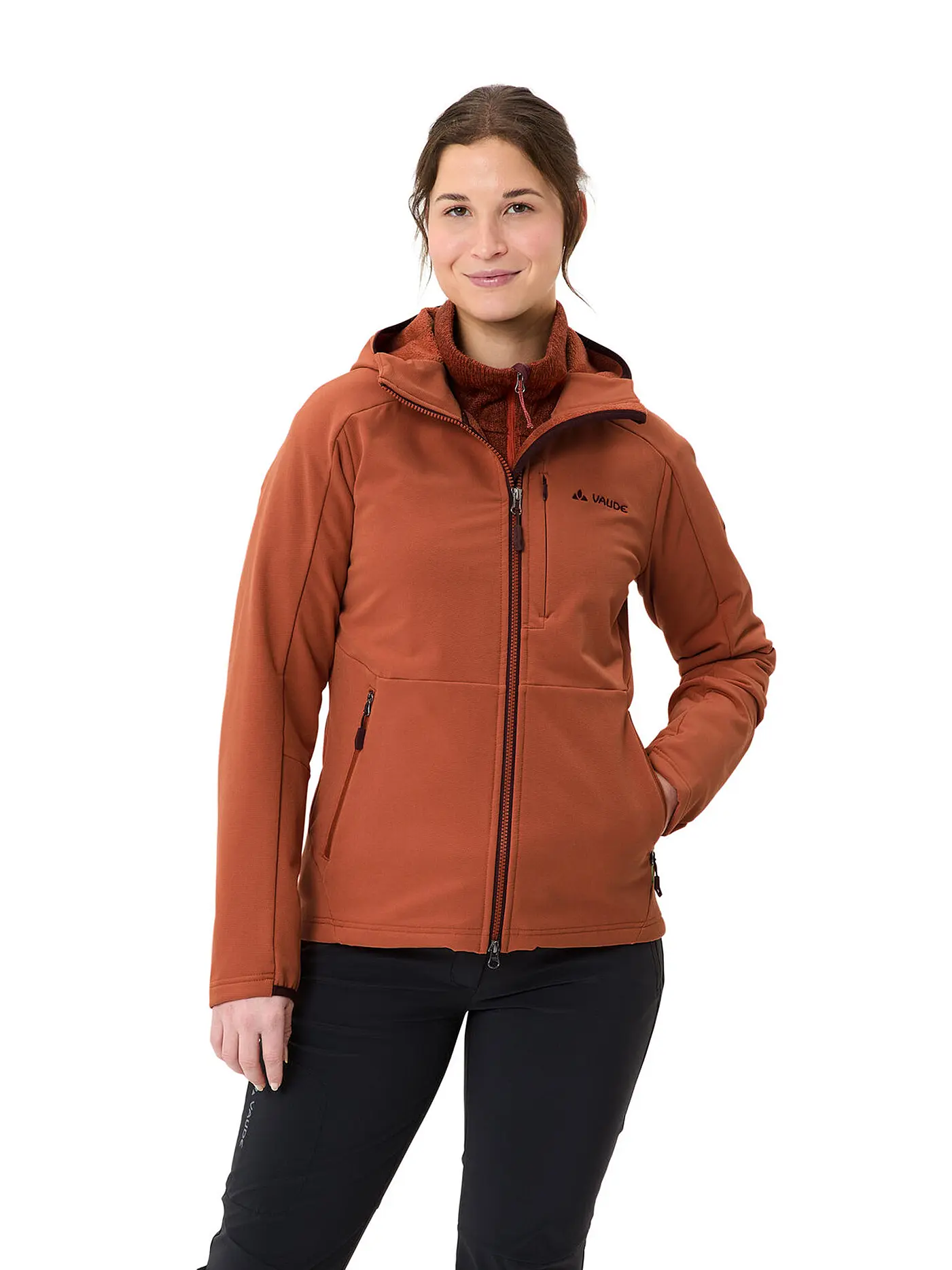 VAUDE | Damen Fleecejacke Elope Stormfleecec Hoodie | orange