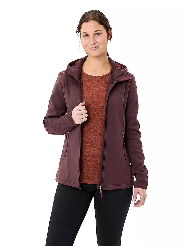 VAUDE | Damen Fleecejacke Idris Hoodie | Beere