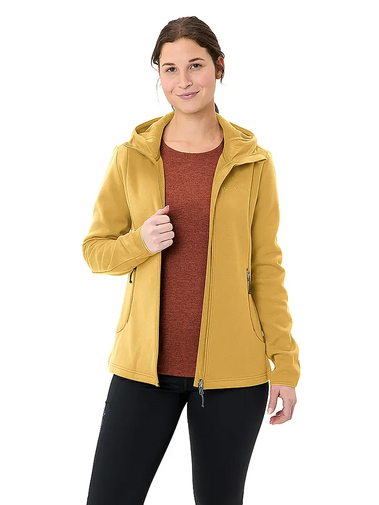 VAUDE | Damen Fleecejacke Idris Hoodie | gold