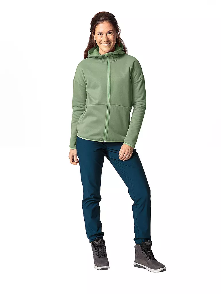 VAUDE | Damen Fleecejacke Mineo Hoodie | dunkelrot