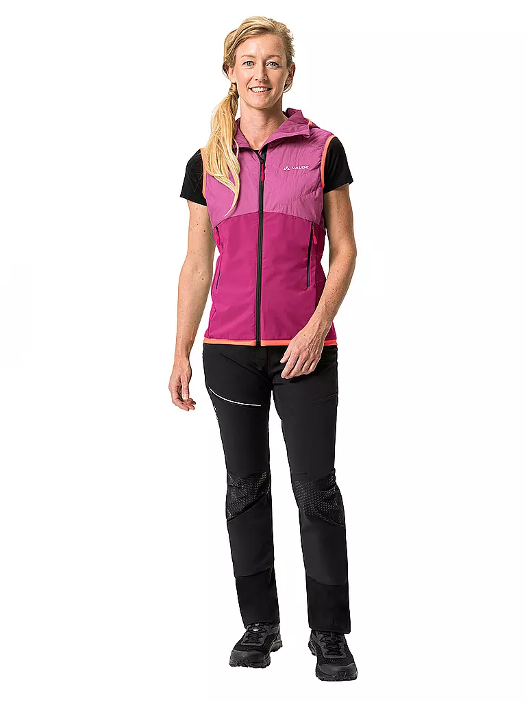 VAUDE | Damen Hybridweste Brenva Hoodie | pink