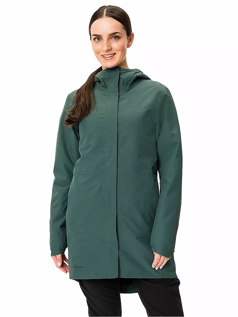 VAUDE | Damen Parka Cyclist Padded | dunkelgrün