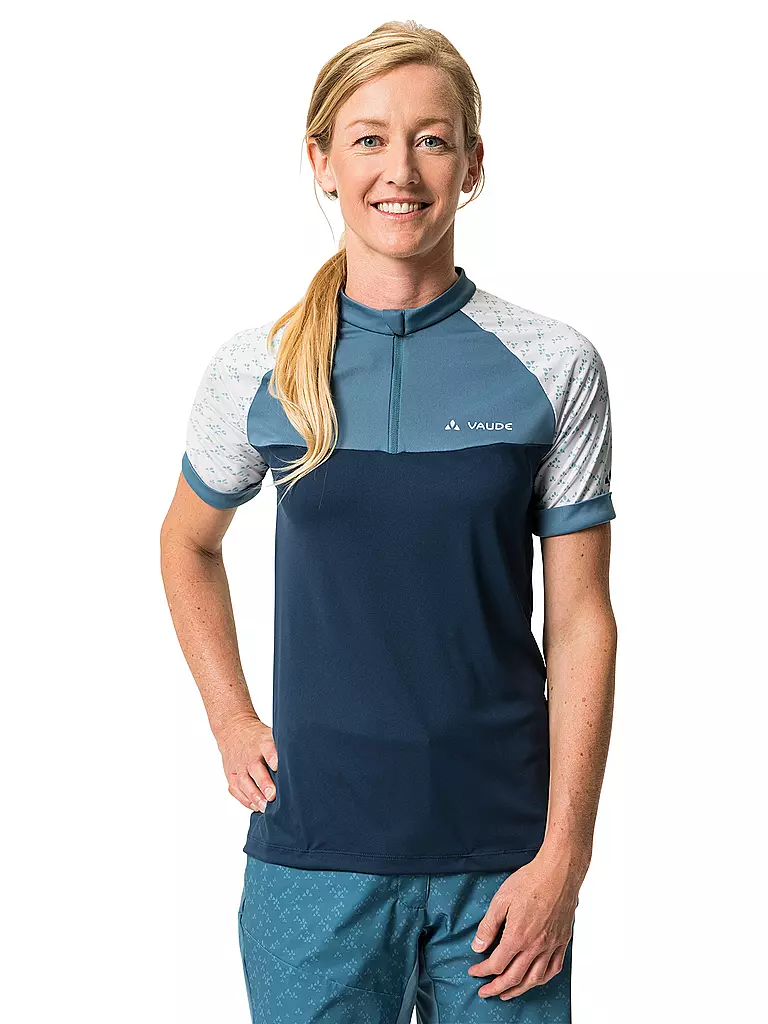 VAUDE | Damen Radtrikot Ledro Print HZ | dunkelblau