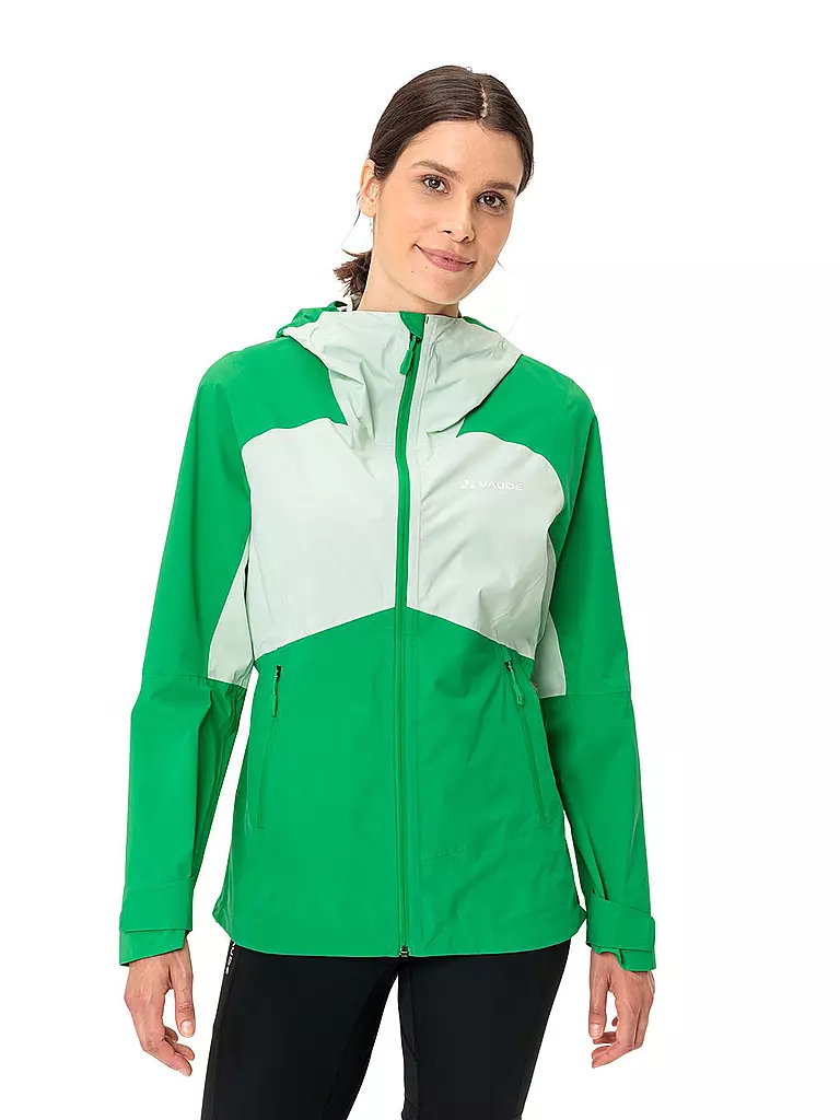 VAUDE | Damen Regenjacke Simony 2,5L Hoodie | grün