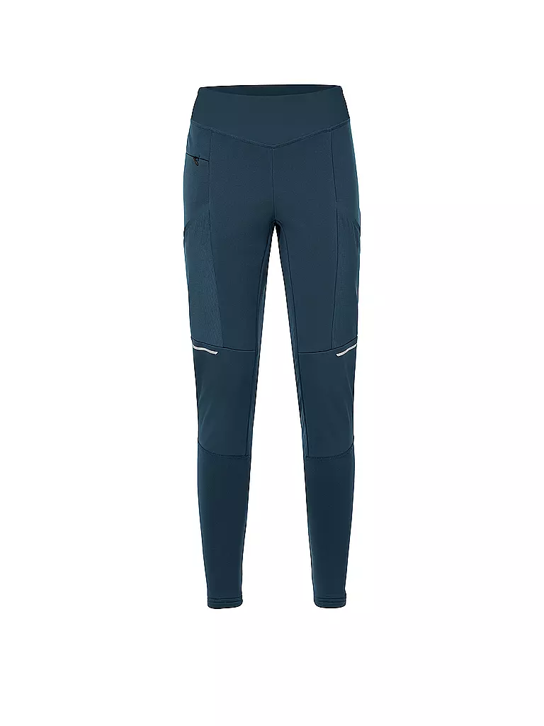 VAUDE | Damen Softshell Wanderhose Larice  | dunkelblau