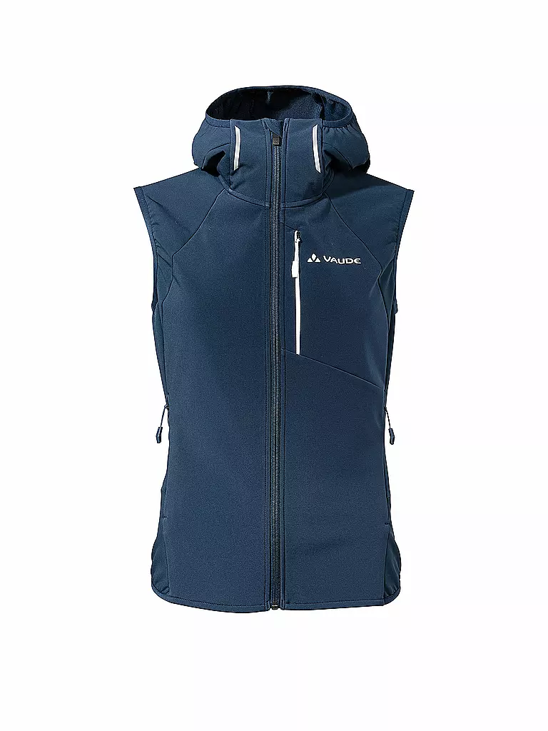 VAUDE | Damen Softshellgilet Larice  | dunkelblau