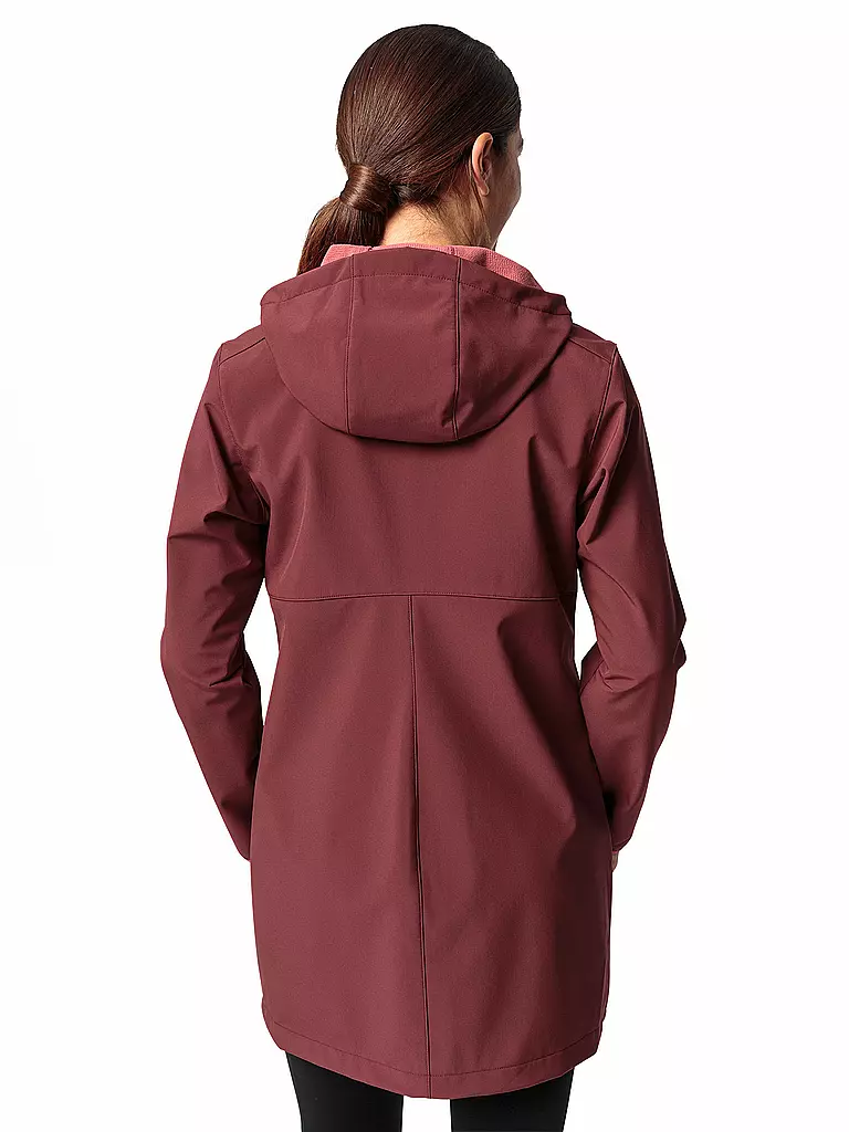 VAUDE | Damen Softshellparka Moena  warm Hoodie | dunkelblau